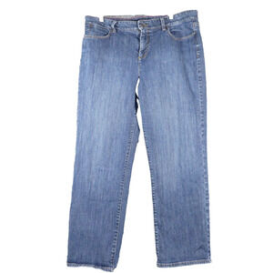 Talbots Womens 16 Jeans Straight Heritage High Rise Ankle